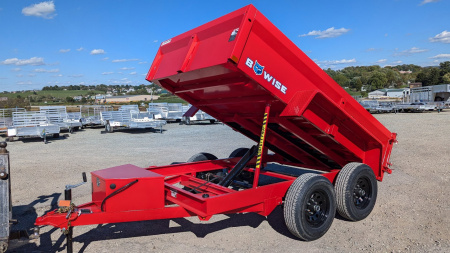 New 2026 BWISE 6x10 Lo Pro Equipment Dump w/ Underbody Ramps