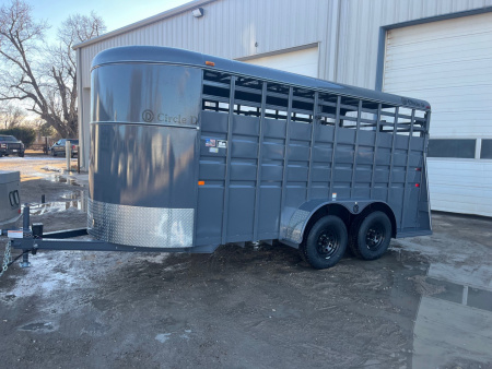 New 2026 Circle D 6x16 BH Stock / Stock Combo Trailer