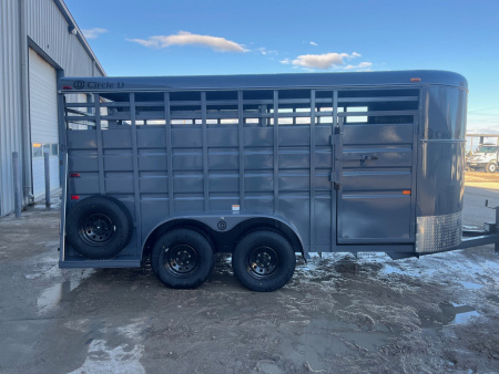 New 2026 Circle D 6x16 BH Stock / Stock Combo Trailer