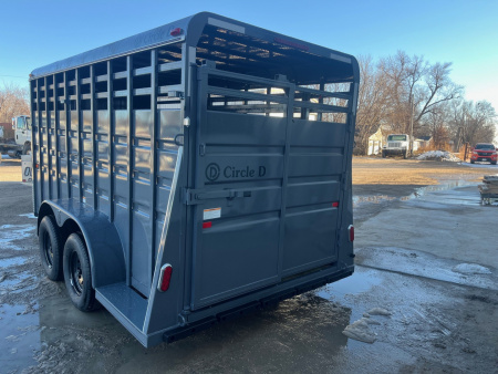 New 2026 Circle D 6x16 BH Stock / Stock Combo Trailer