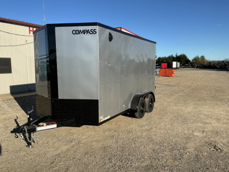 New 2026 Compass 7'x14' Enclosed Cargo Trailer - Indigo DLX