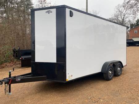 New 2026 Diamond Cargo 7x16taWHITE -BLK/OUT Cargo / Enclosed Trailer