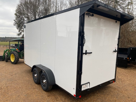 New 2026 Diamond Cargo 7x16taWHITE -BLK/OUT Cargo / Enclosed Trailer