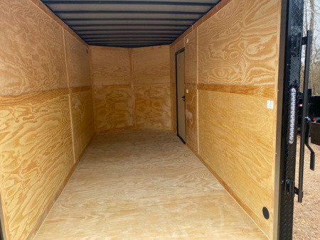 New 2026 Diamond Cargo 7x16taWHITE -BLK/OUT Cargo / Enclosed Trailer