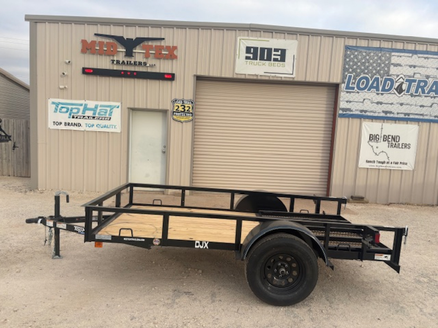 New 2026 Top Hat 10'x60" DJX Utility Trailer