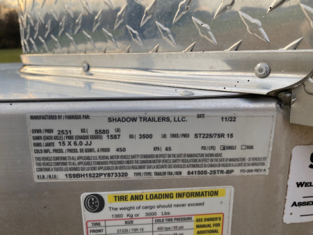 Used 2023 Shadow 2 HORSE BUMPER PULL