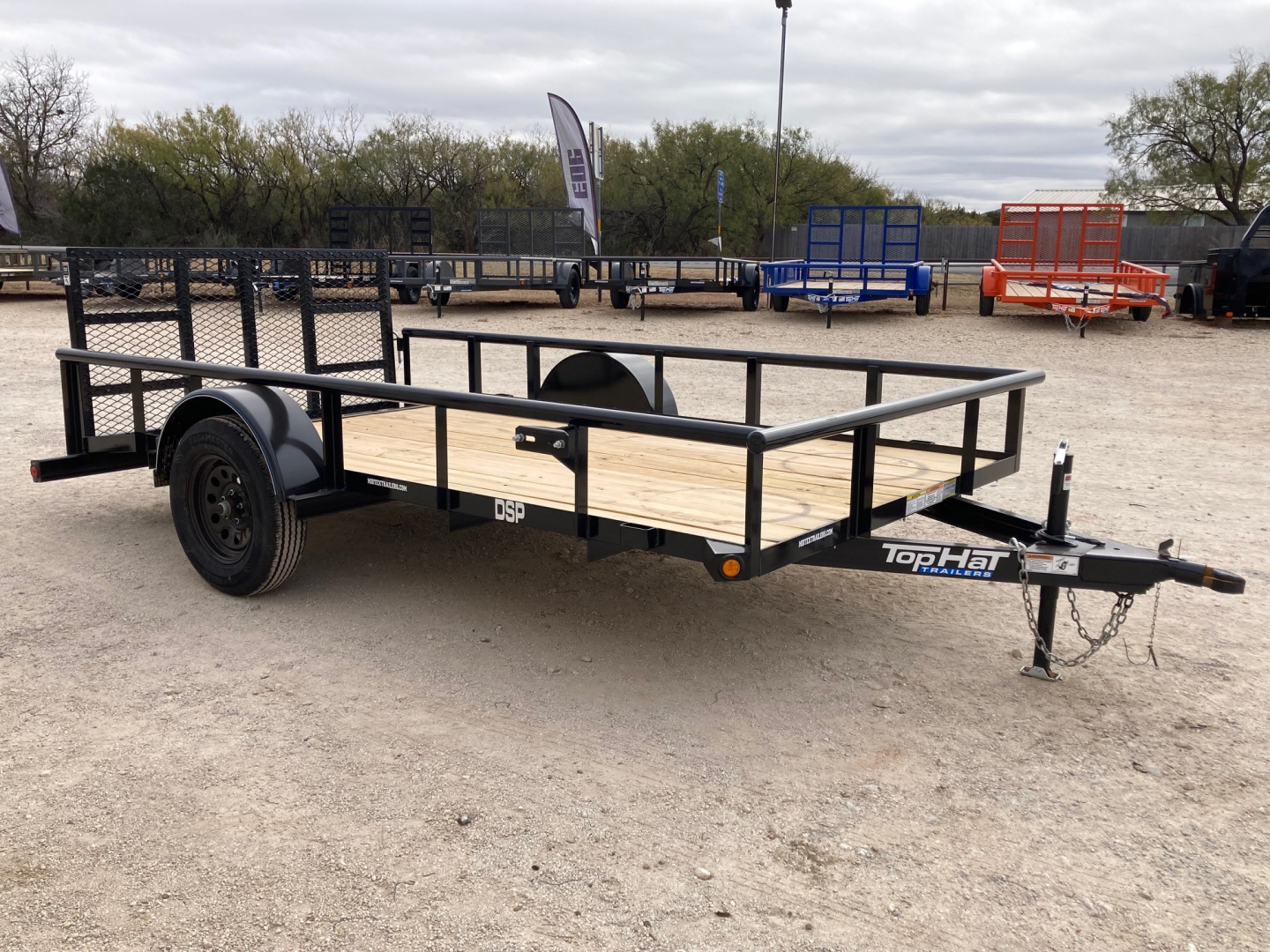 New 2026 Top Hat 12'x77" DSP Utility Trailer