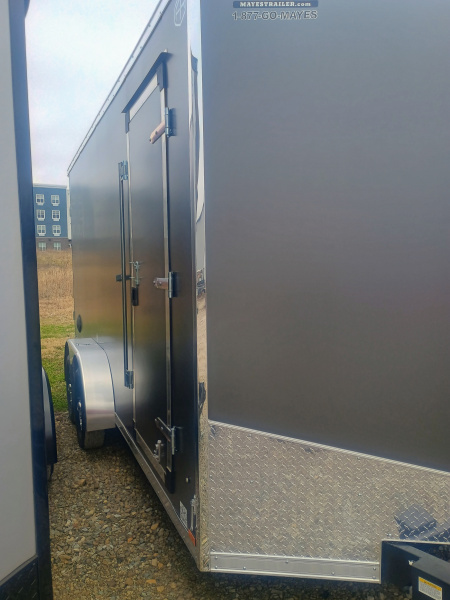 New 2026 US CARGO ENCLOSED ULAFT716TA2 7X16 TA RAMP DOOR (GVW:7000) CHARCOAL