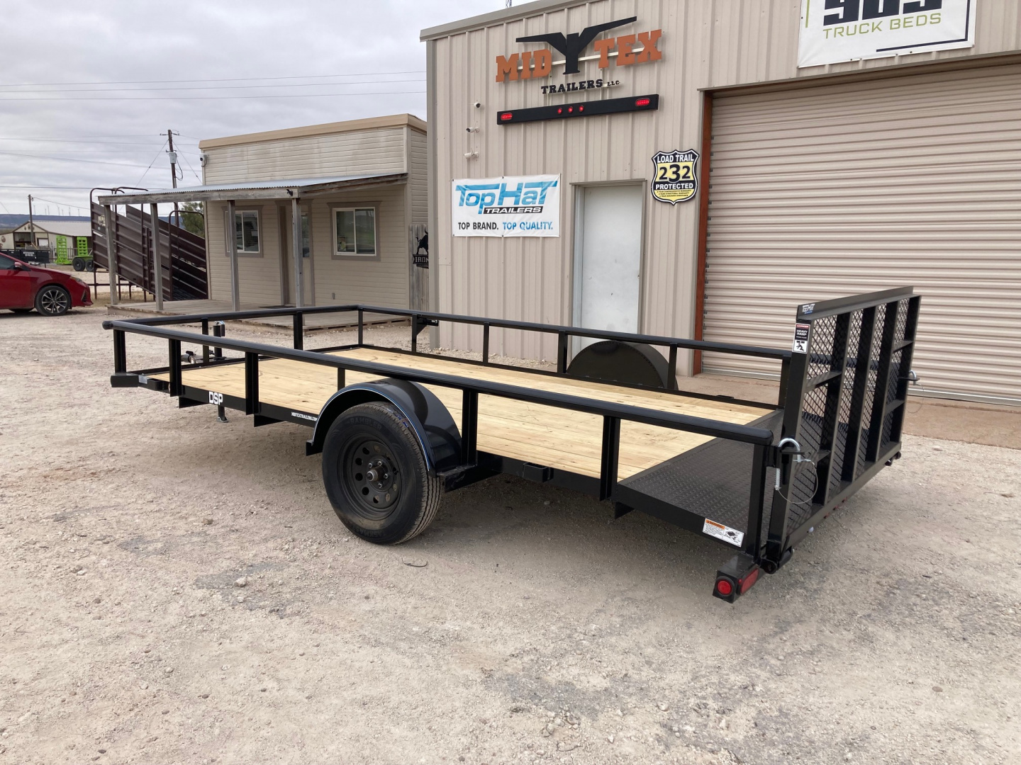 New 2026 Top Hat 14'x83" DSP Utility Trailer