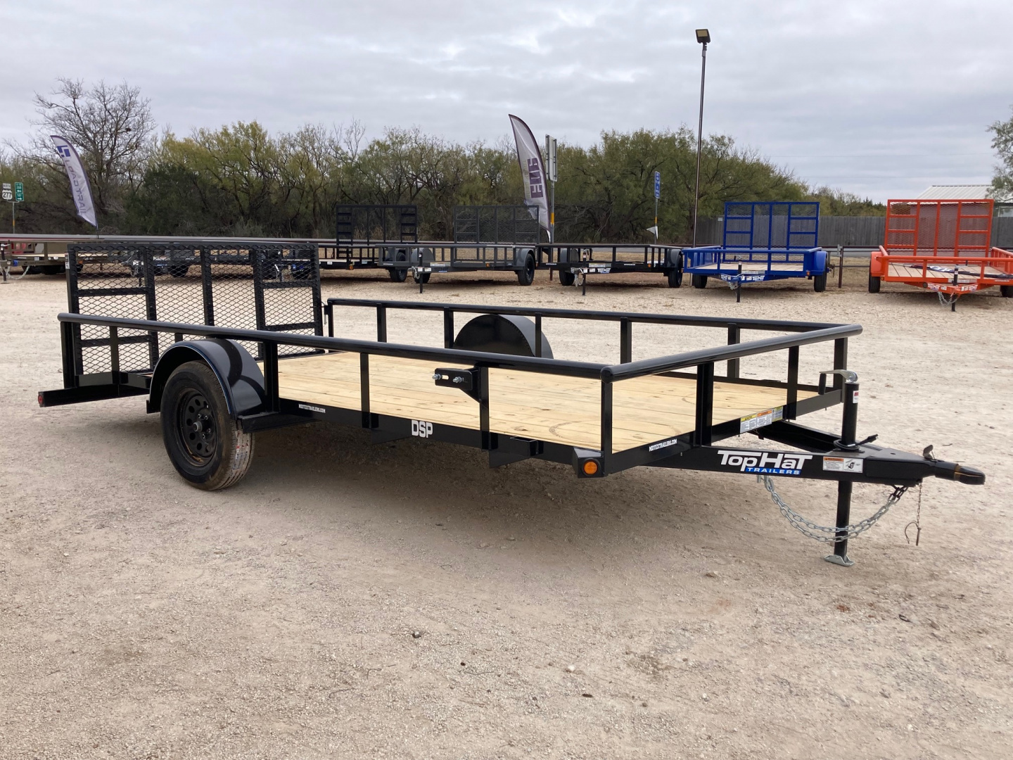 New 2026 Top Hat 14'x83" DSP Utility Trailer
