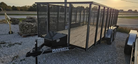 New 2026 Maxwell 16' Wrapped Tongue Deluxe Utility Trailer