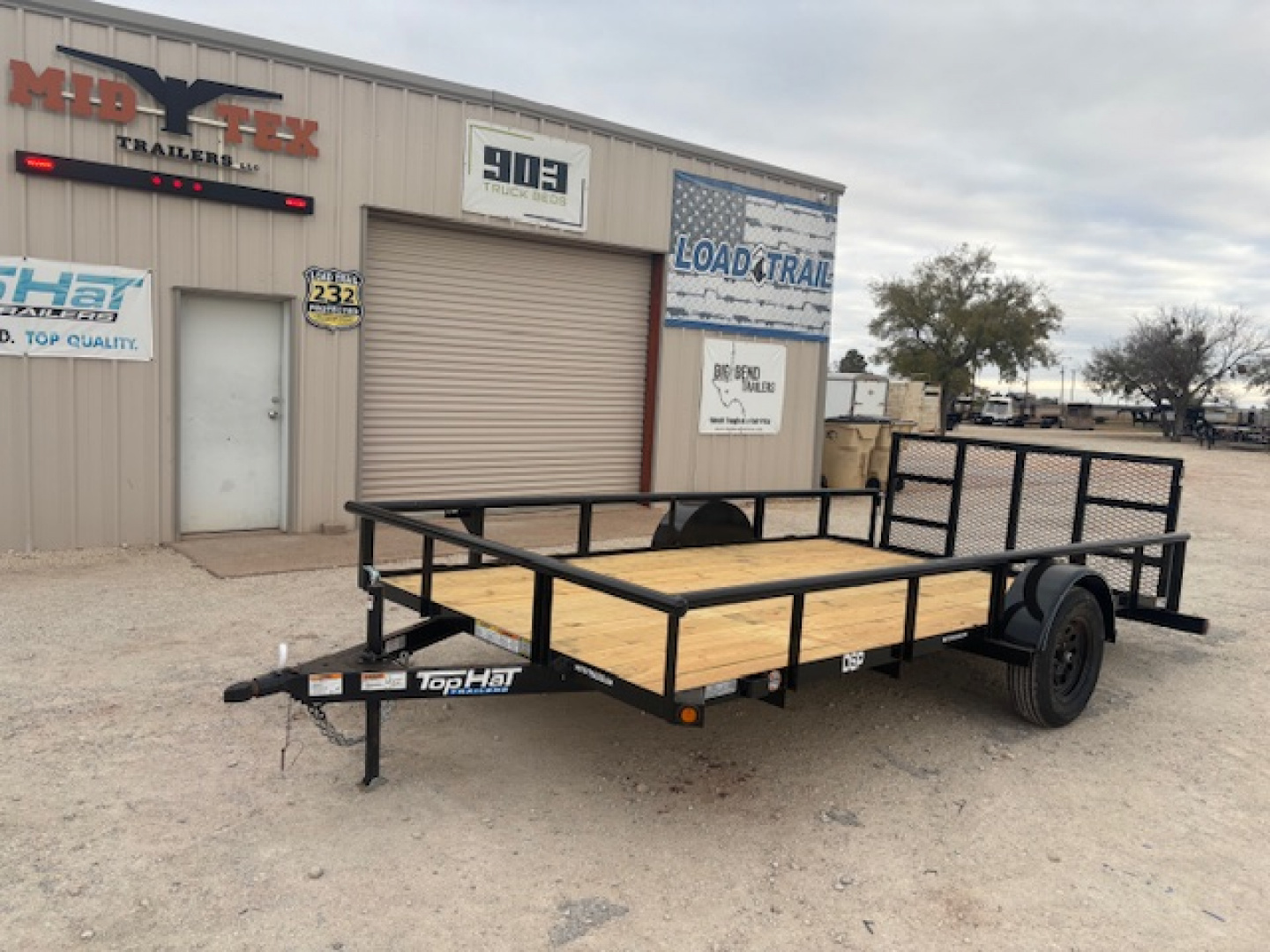New 2026 Top Hat 14'x83" DSP Utility Trailer