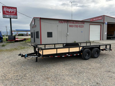 New 2026 PJ 83 x20' Angle Pipetop Trailer – P8