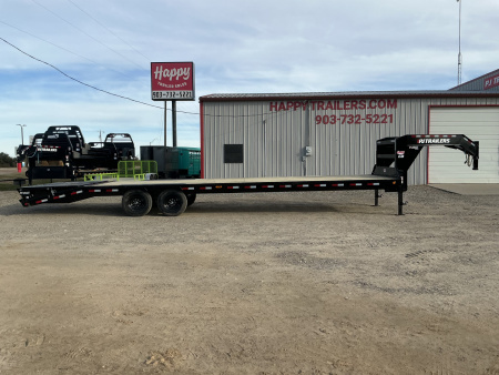 New 2026 PJ 102”x32’ Quest Gooseneck Flatbed w/ Singles – LQ