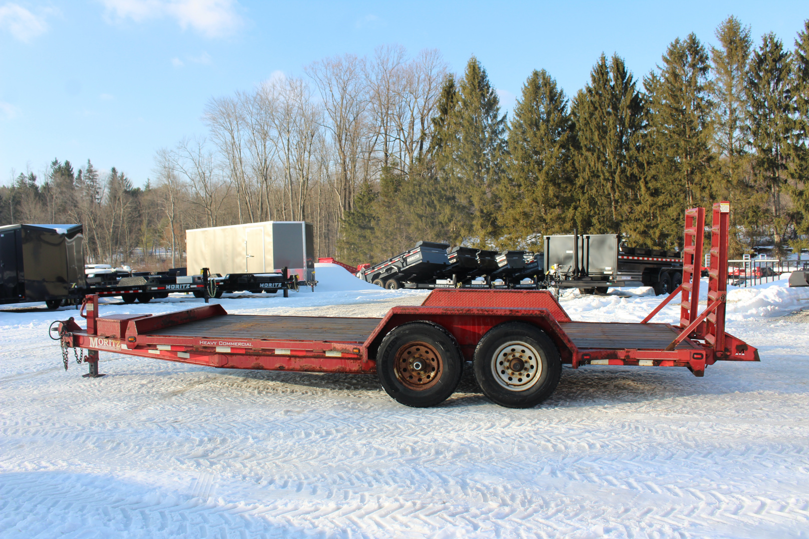Used 2013 Moritz International ULBH 82" x 18' - 14000# GVW Equipment Trailer