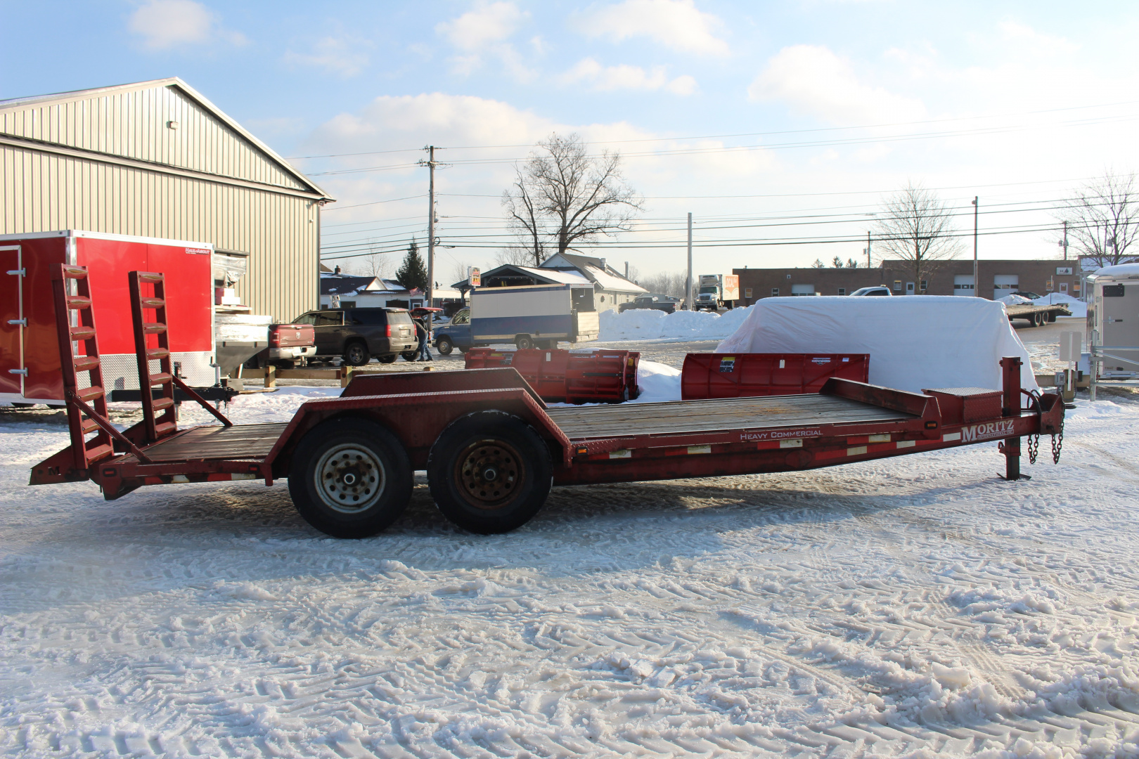 Used 2013 Moritz International ULBH 82" x 18' - 14000# GVW Equipment Trailer