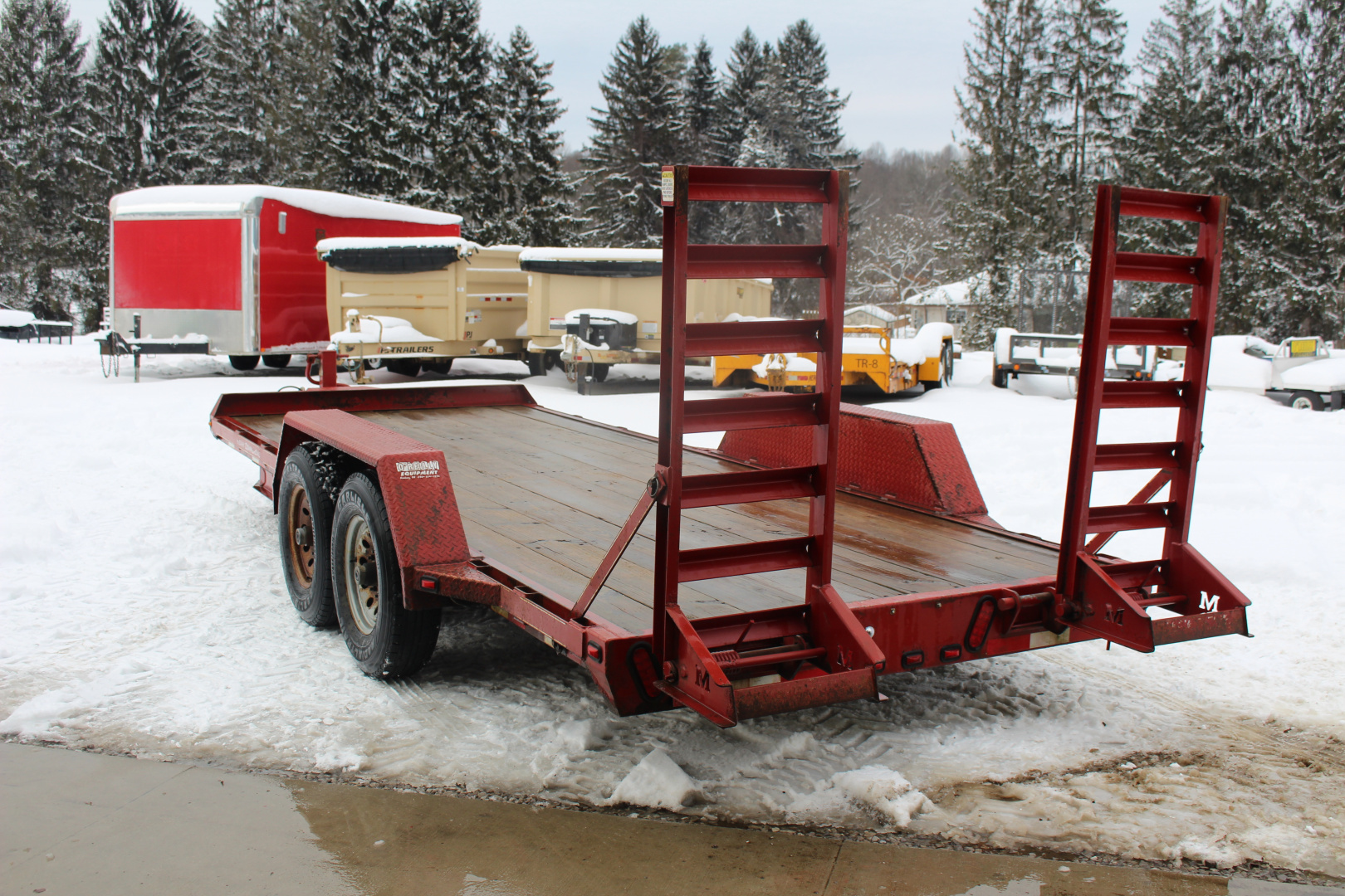 Used 2014 Moritz International ULBH 82" x 18' - 14000# GVW Equipment Trailer