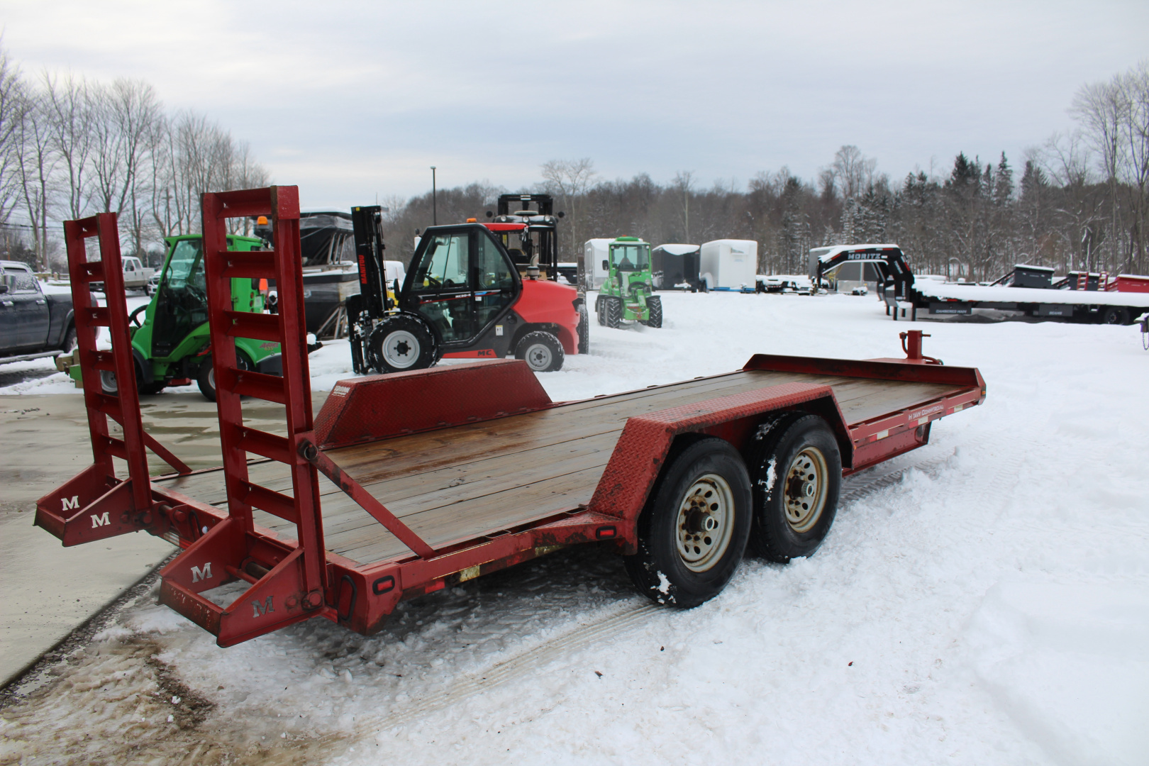 Used 2014 Moritz International ULBH 82" x 18' - 14000# GVW Equipment Trailer