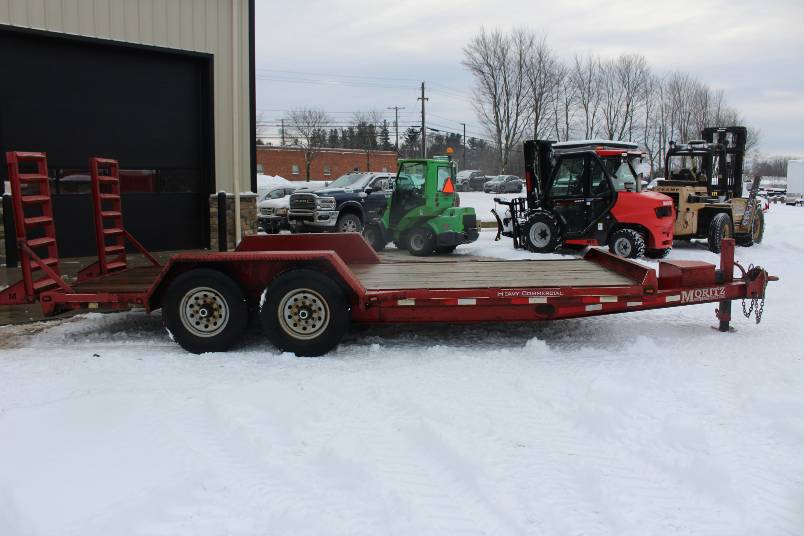 Used 2014 Moritz International ULBH 82" x 18' - 14000# GVW Equipment Trailer