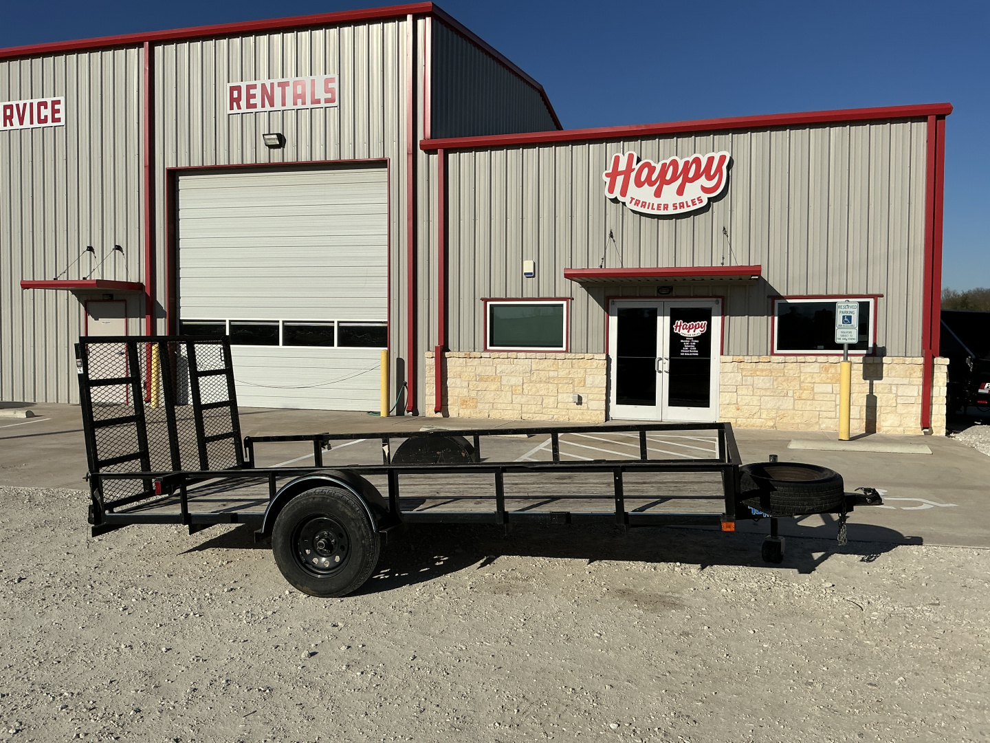 Used 2021 Top Hat 77"x14' Single Axle Utility