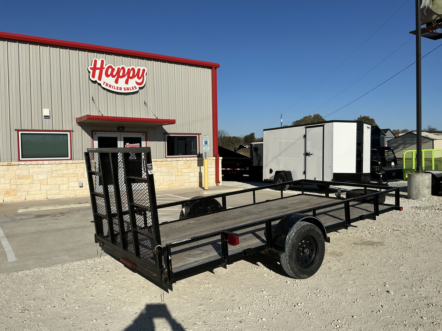 Used 2021 Top Hat 77"x14' Single Axle Utility