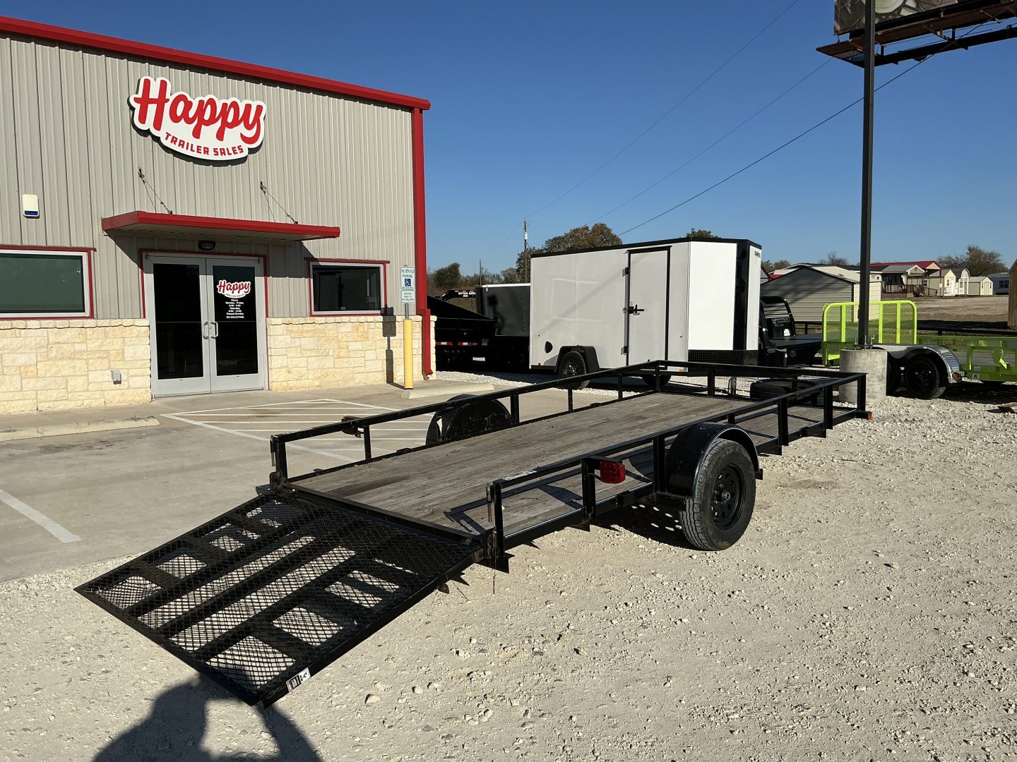 Used 2021 Top Hat 77"x14' Single Axle Utility