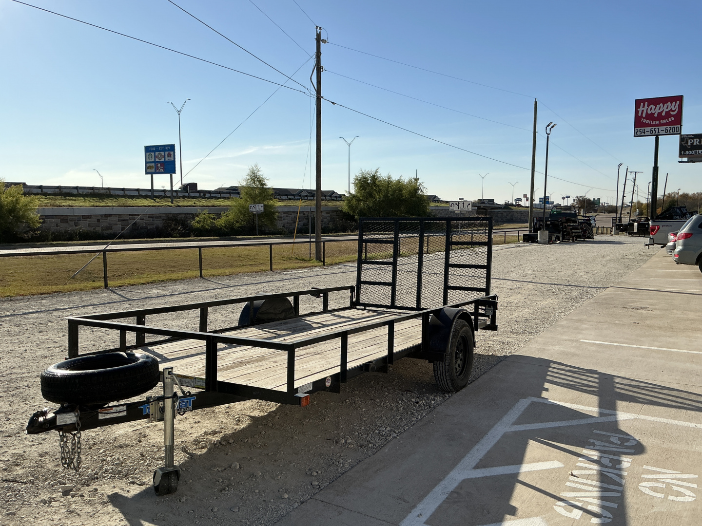 Used 2021 Top Hat 77"x14' Single Axle Utility