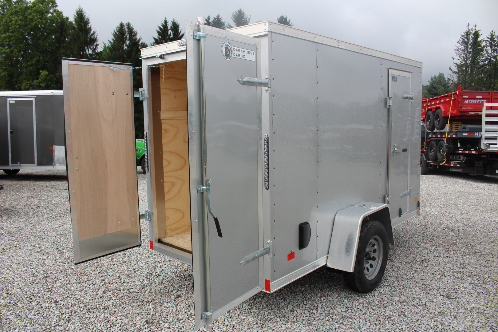 New 2026 Darkhorse Cargo DHW 5' x 10' Enclosed Trailer - Double Rear - 6' Interior Height - 2990# GVW