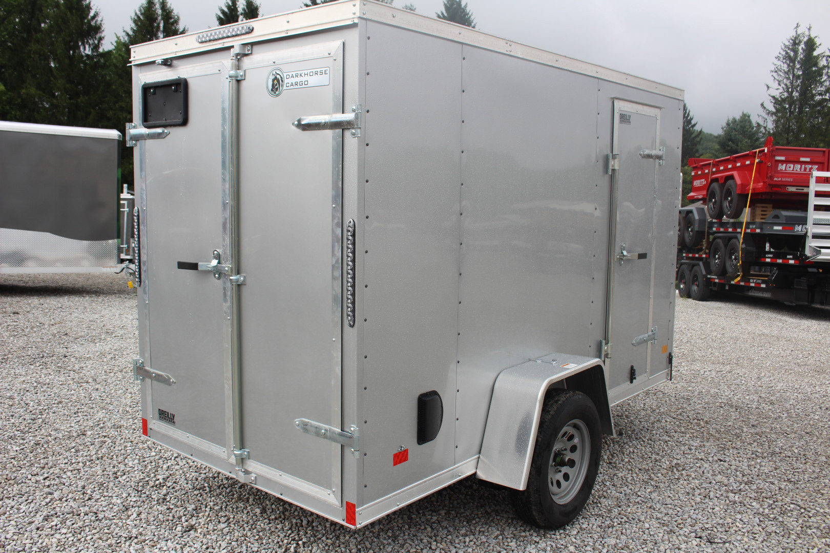 New 2026 Darkhorse Cargo DHW 5' x 10' Enclosed Trailer - Double Rear - 6' Interior Height - 2990# GVW