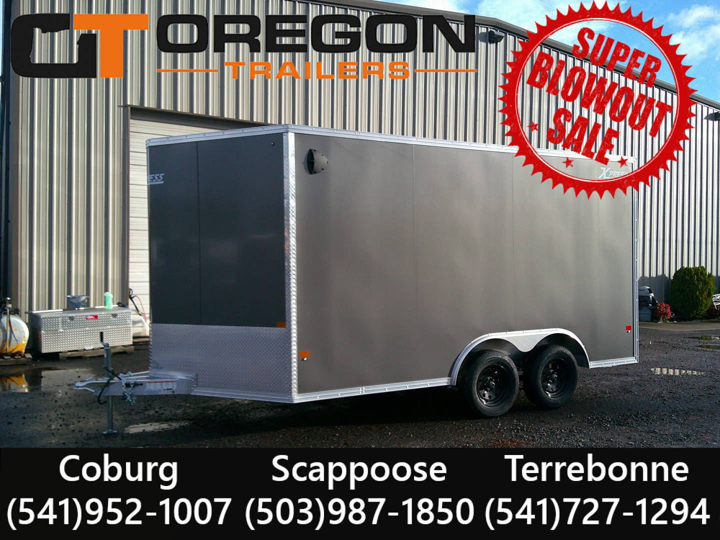New 2026 ALCOM 8.5x14 7K Aluminum Cargo / Enclosed Trailer