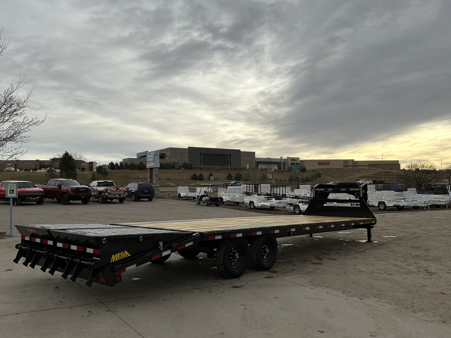 New 2026 Big Tex Trailers 14GN-30D5A-MRBK Flatbed Trailer