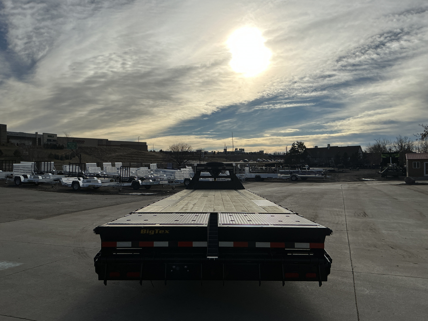 New 2026 Big Tex Trailers 14GN-35D5A-MRBK Flatbed Trailer