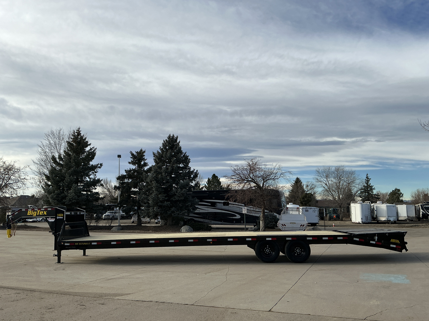 New 2026 Big Tex Trailers 14GN-35D5A-MRBK Flatbed Trailer