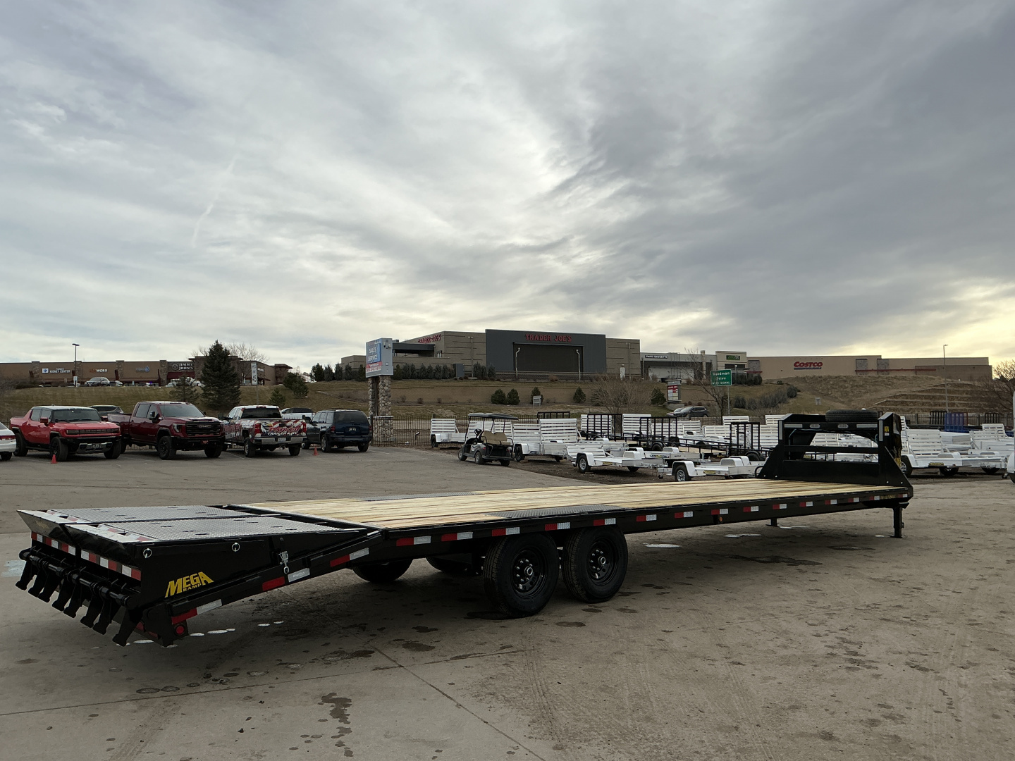 New 2026 Big Tex Trailers 14GN-35D5A-MRBK Flatbed Trailer