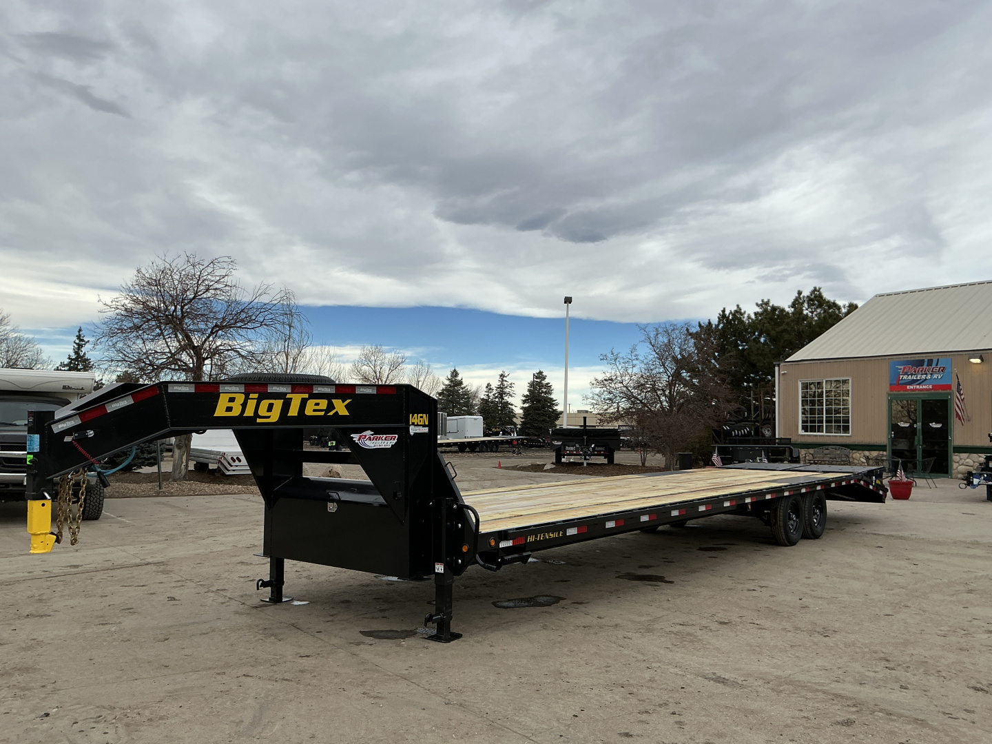 New 2026 Big Tex Trailers 14GN-35D5A-MRBK Flatbed Trailer