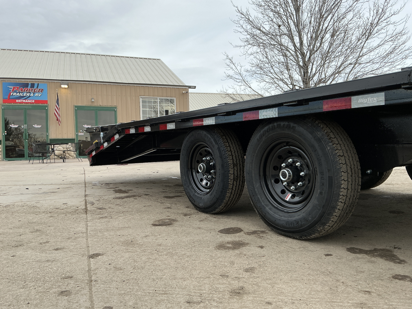 New 2026 Big Tex Trailers 14GN-35D5A-MRBK Flatbed Trailer