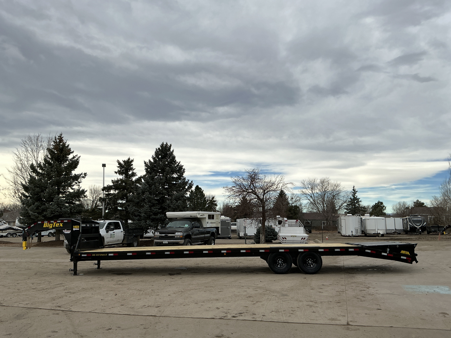 New 2026 Big Tex Trailers 14GN-35D5A-MRBK Flatbed Trailer