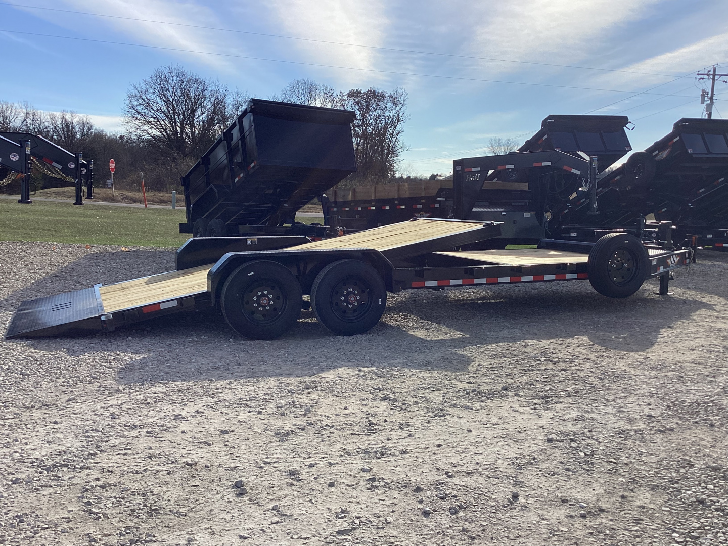 New 2026 H&H 82x16+6 Topline I-Beam Gravity Tilt Trailer, 17.6k GVWR