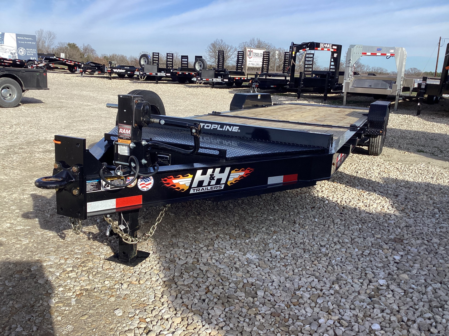New 2026 H&H 82x16+6 Topline I-Beam Gravity Tilt Trailer, 17.6k GVWR