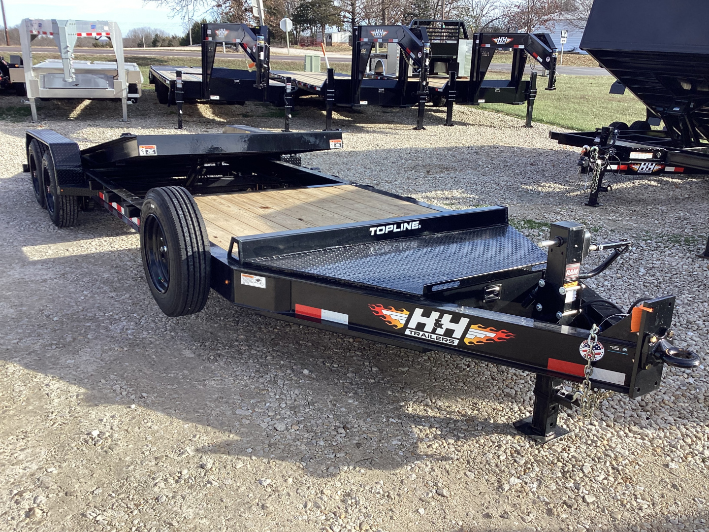 New 2026 H&H 82x16+6 Topline I-Beam Gravity Tilt Trailer, 17.6k GVWR