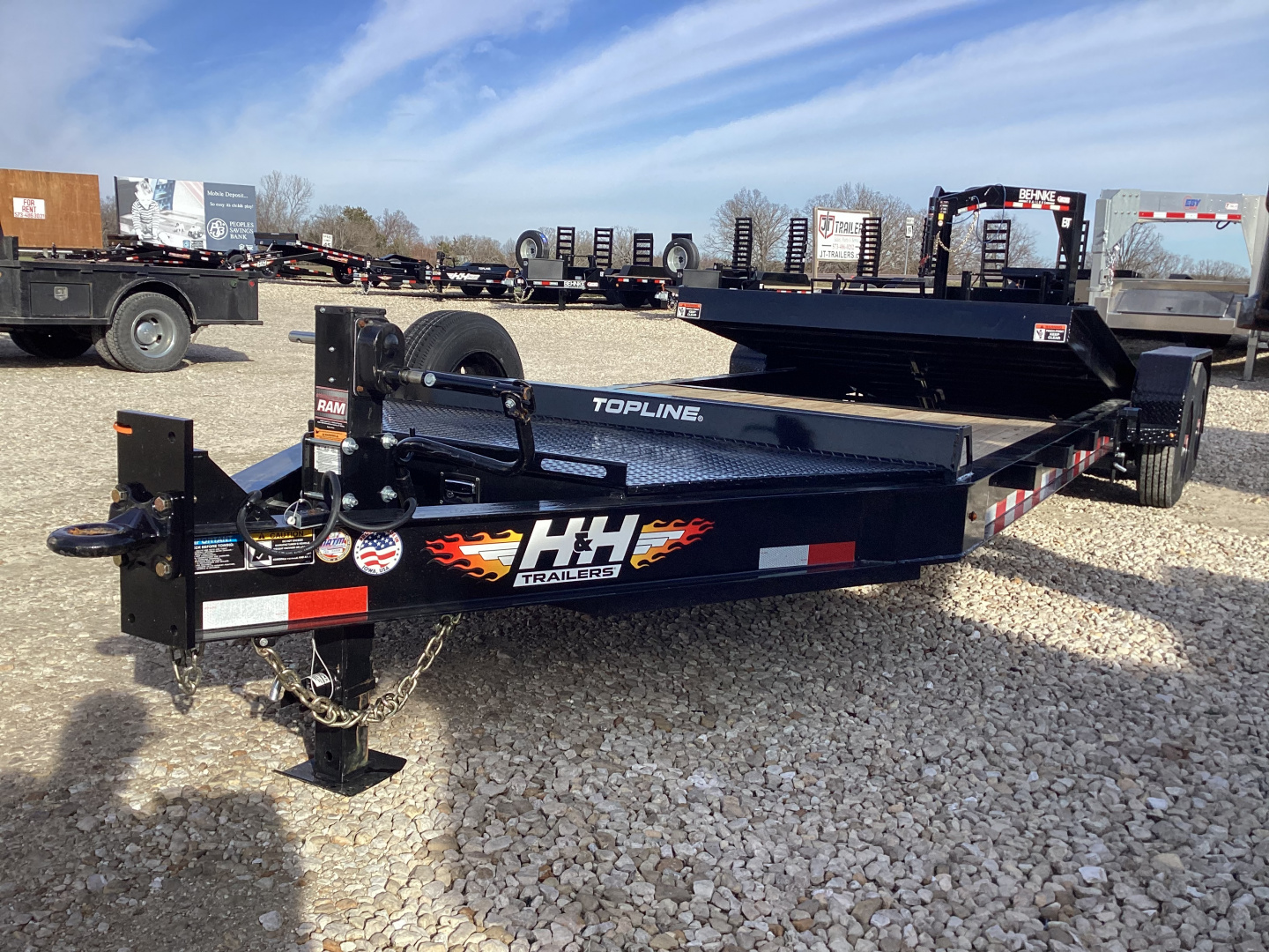 New 2026 H&H 82x16+6 Topline I-Beam Gravity Tilt Trailer, 17.6k GVWR