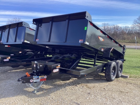 New 2026 H&H 76x12 Utility Dump Trailer, 10k GVWR