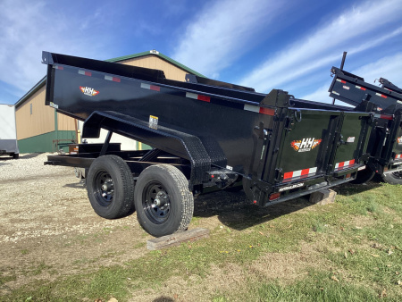New 2026 H&H 76x12 Utility Dump Trailer, Spare Tire, 10K GVW