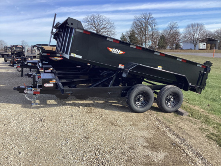 New 2026 H&H 76x12 Utility Dump Trailer, Spare Tire, 10K GVW