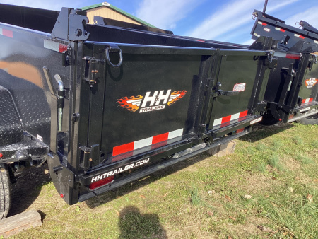 New 2026 H&H 76x12 Utility Dump Trailer, Spare Tire, 10K GVW