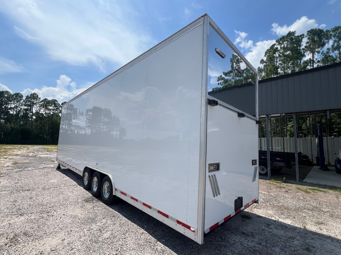 Used 2005 Gold Rush All Aluminum 34’ Stacker Trailer