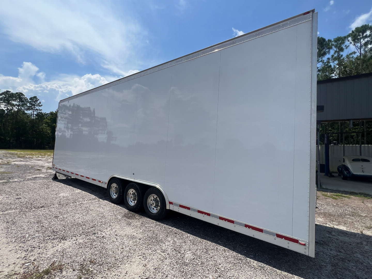 Used 2005 Gold Rush All Aluminum 34’ Stacker Trailer