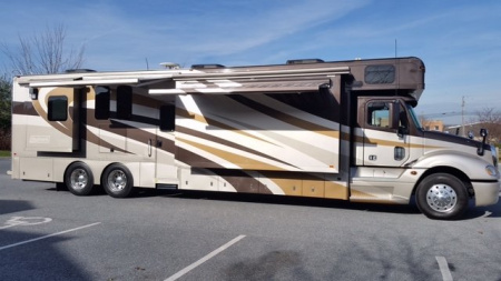 Used 2012 Haulmark 45’ Tandem Axle Motorcoach