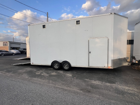 Used 2013 Cargo Mate 22’ VNose Aluminum Stacker Trailer