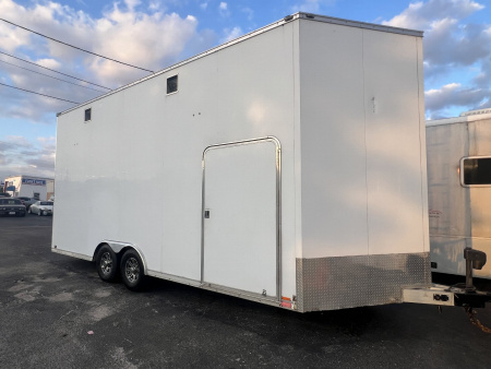 Used 2013 Cargo Mate 22’ VNose Aluminum Stacker Trailer